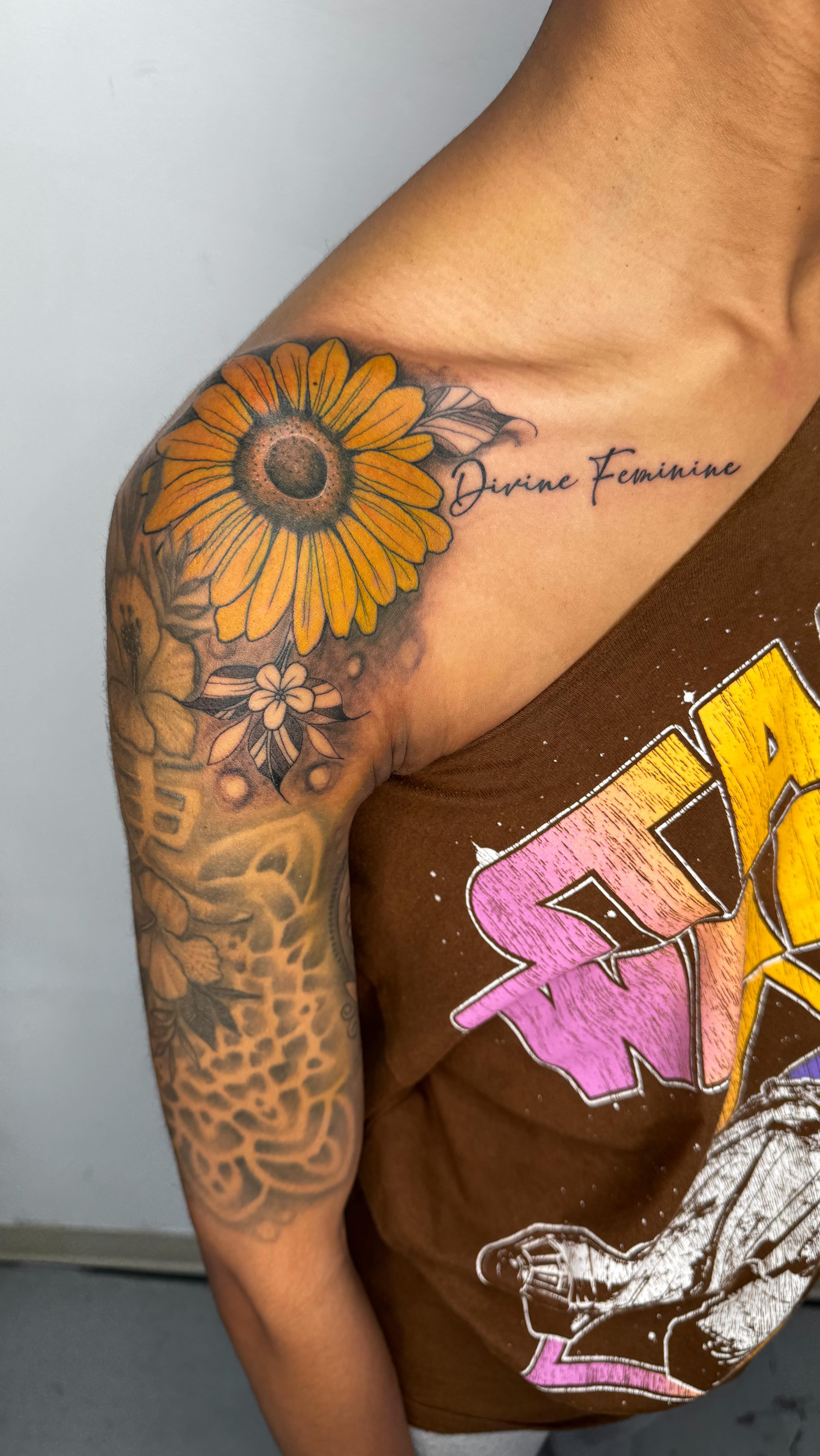 Custom tattoo work by Kevin