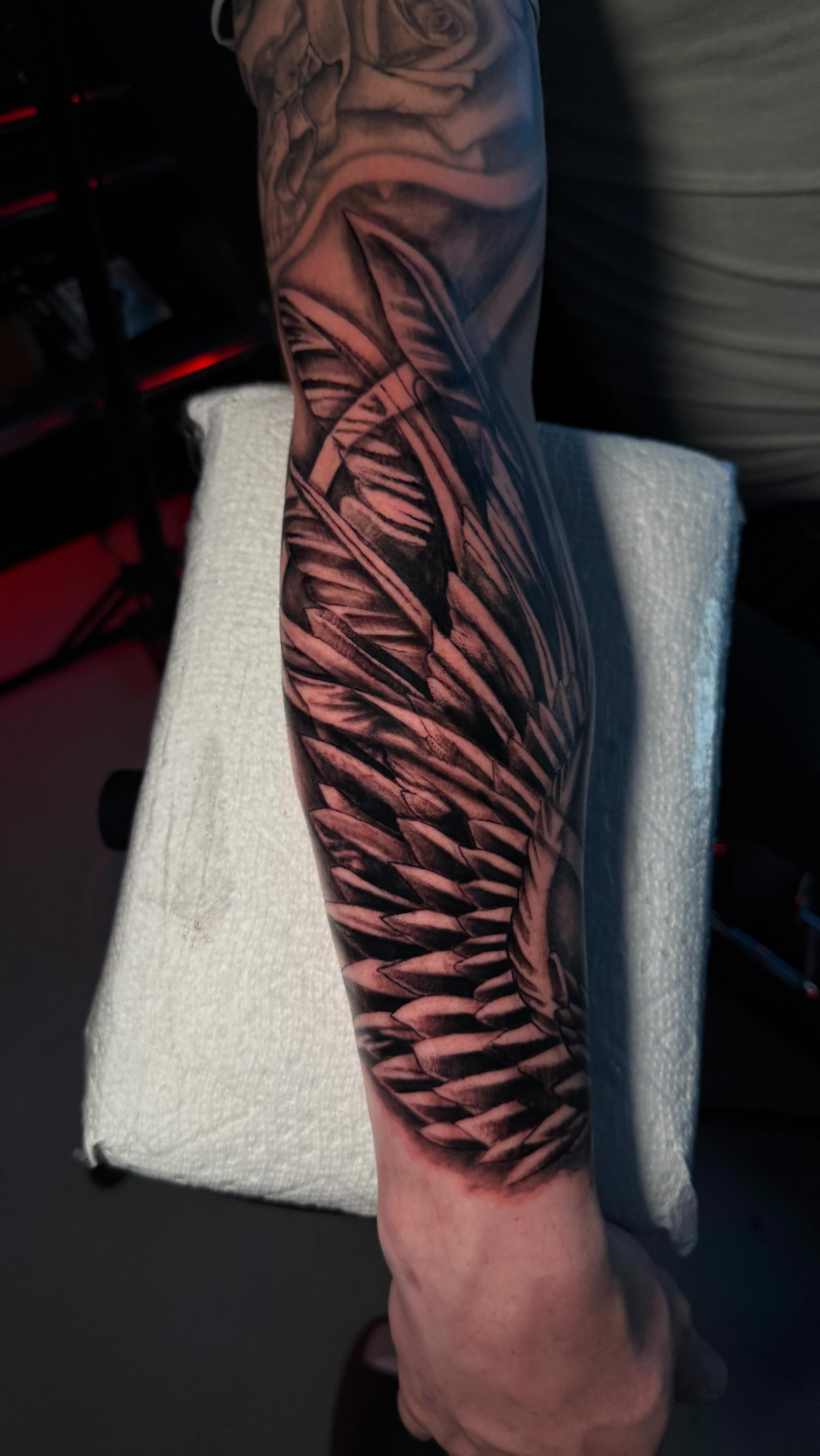 Custom tattoo work by Kevin